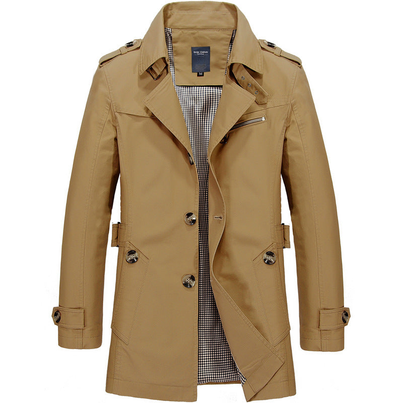 Veste blazer en coton décontractée pour hommes avec patte de boutonnage, poches plaquées et doublure rayée Echo Archiv