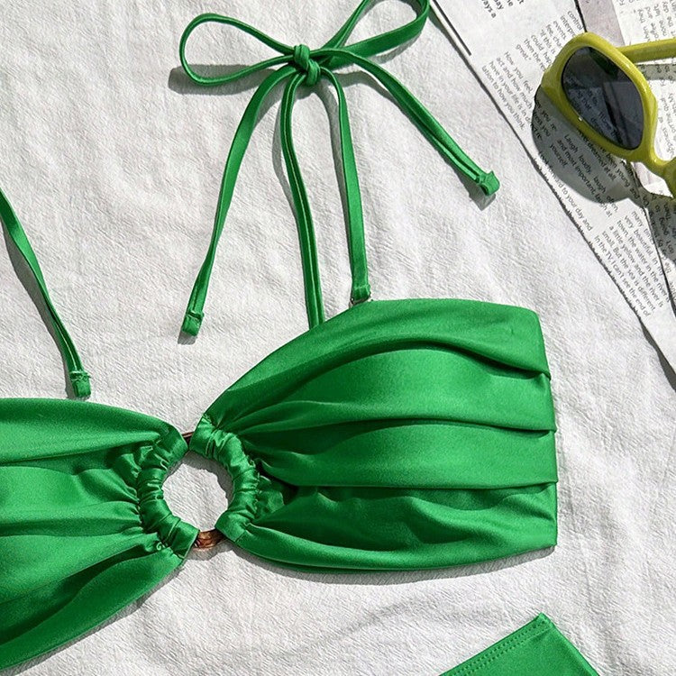Ensemble de bikini triangle élégant pour femmes avec détails en volants R&B