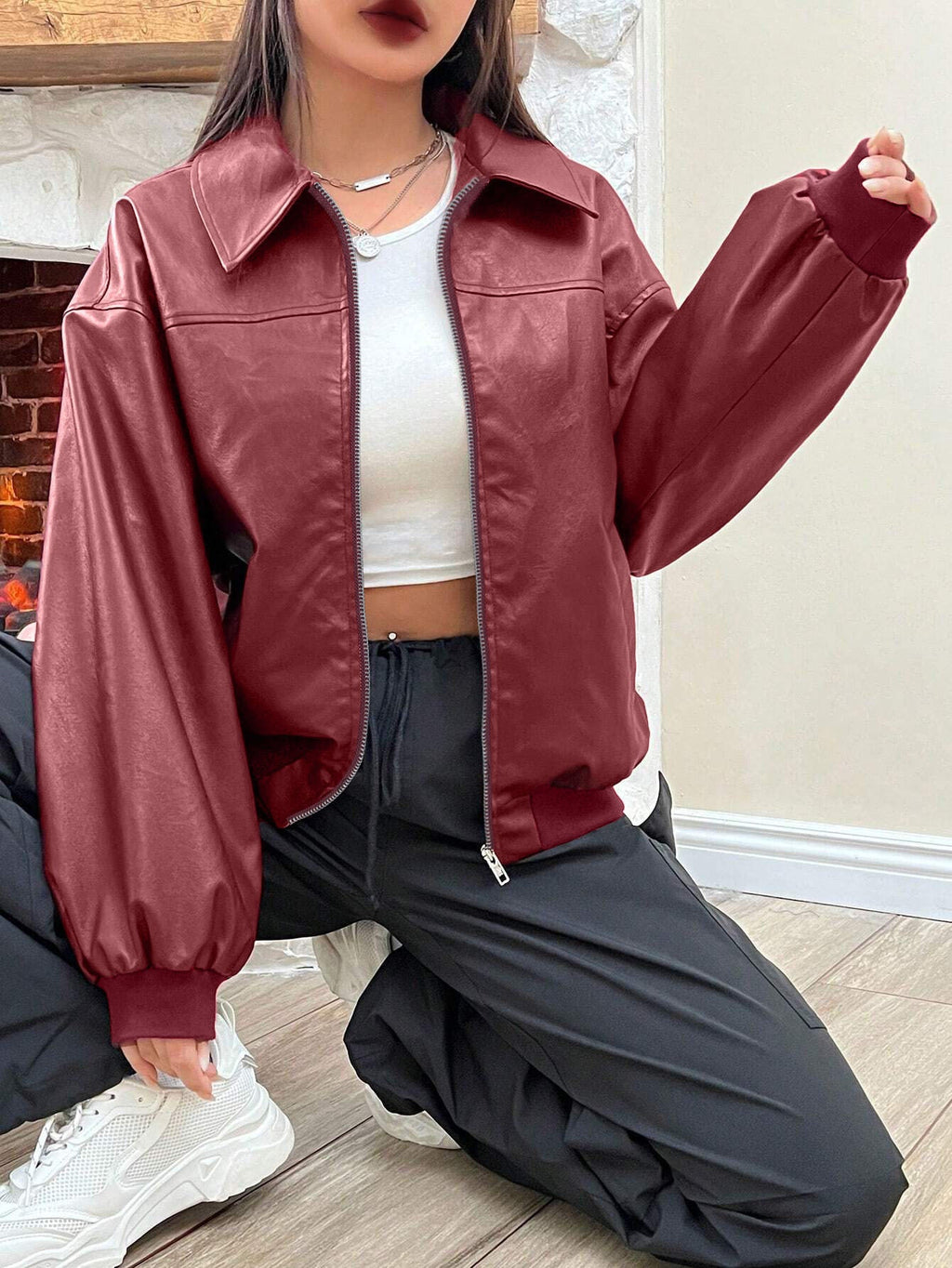 Veste bomber tendance et décontractée pour femmes
