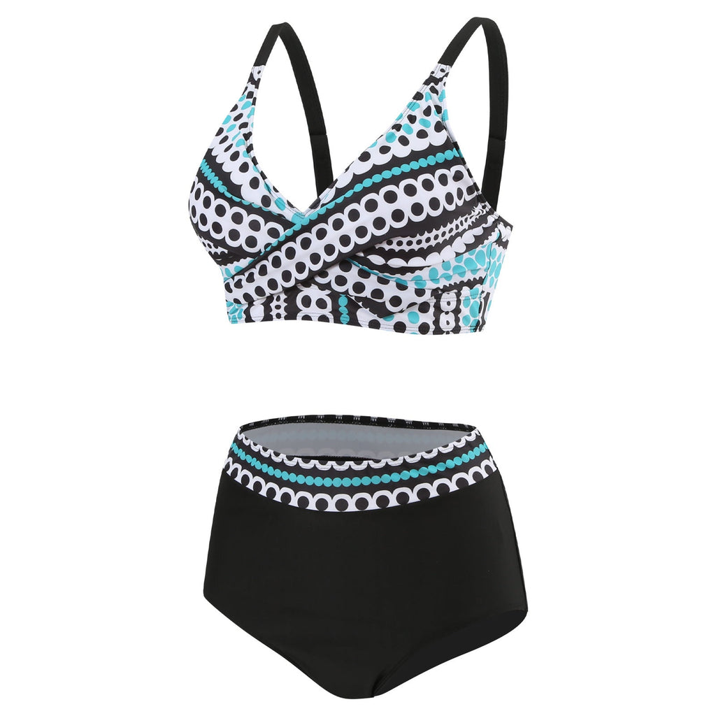 Bikini taille haute pour femmes avec protection du ventre à la mode Echo Archiv