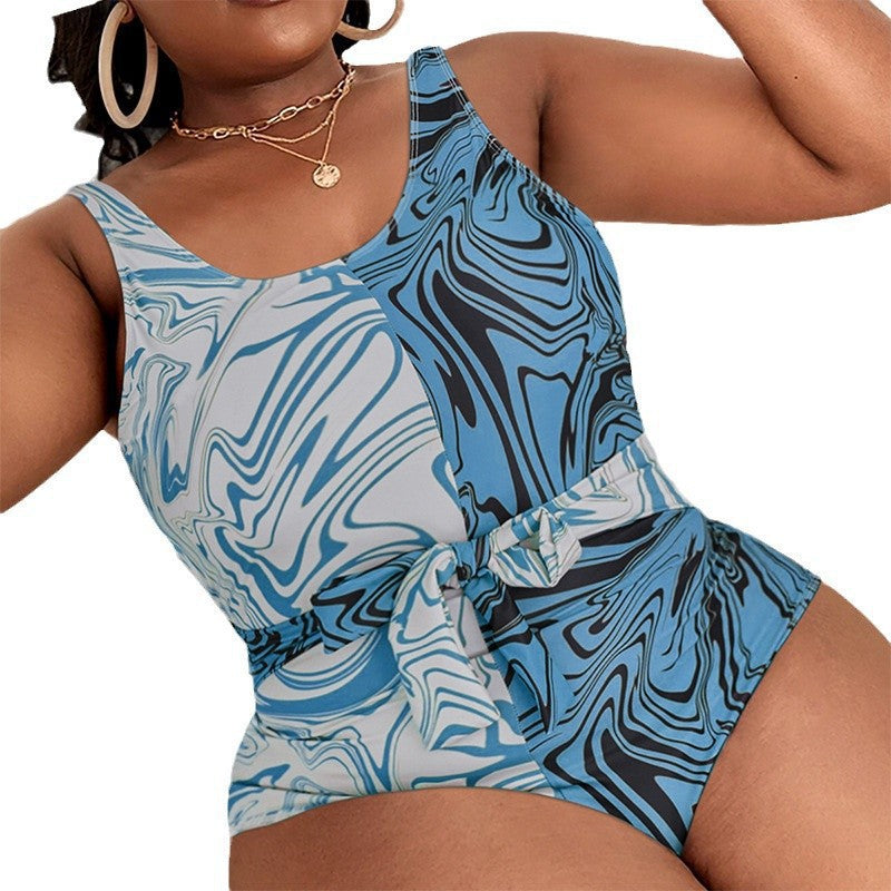 Maillot de bain une pièce élégant pour femmes avec imprimé moderne R&B