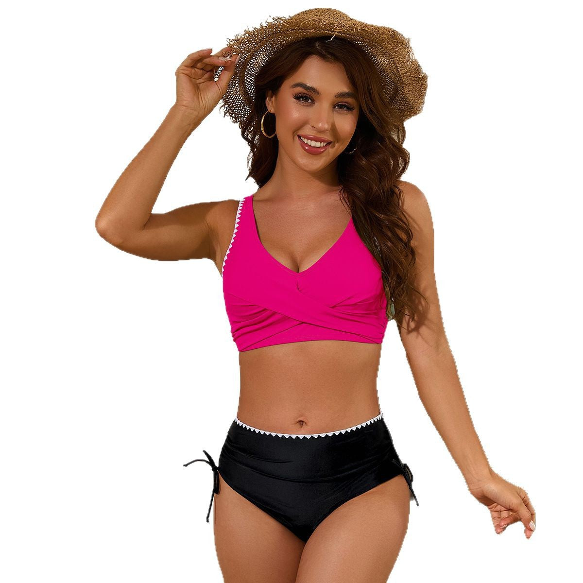 Ensemble de bikini taille haute pour femmes avec un élégant design enveloppant Echo Archiv