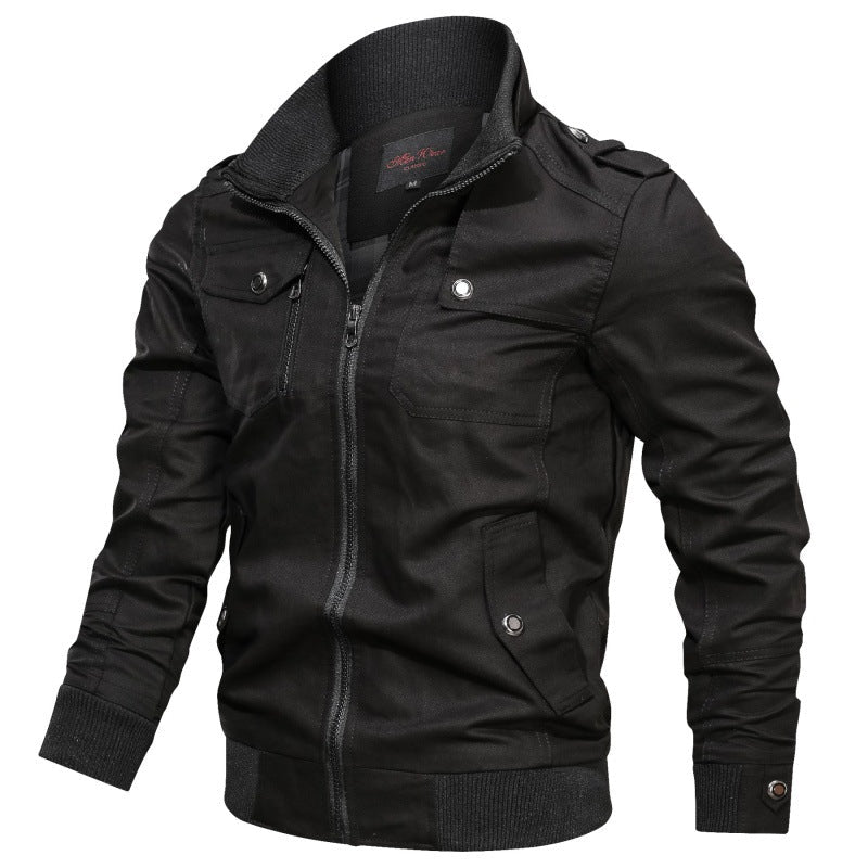 Veste bomber de terrain robuste pour hommes avec fermeture éclair, épaulettes et plusieurs poches fonctionnelles Echo Archiv