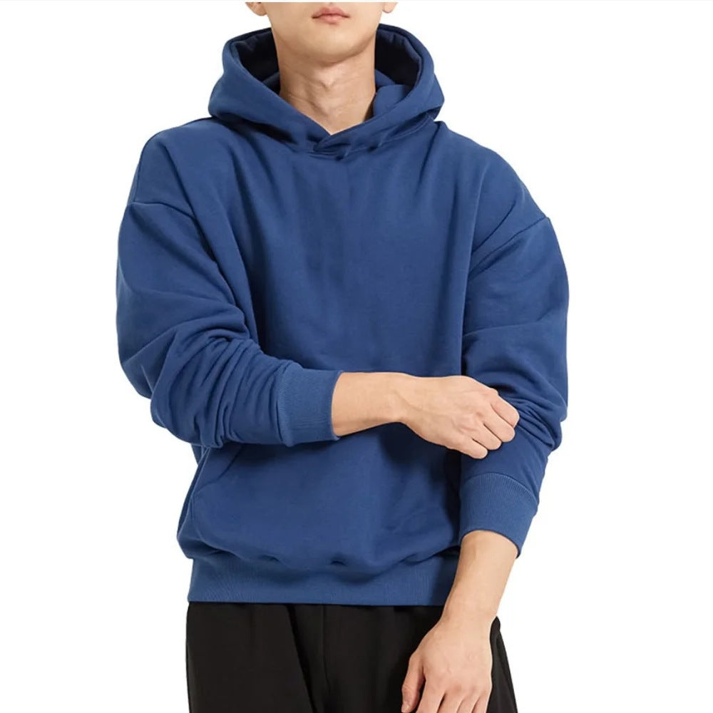 Homme nan sweat à capuche lourd en coupe boxy avec poche kangourou, ourlet côtelé et intérieur gratté Echo Archiv
