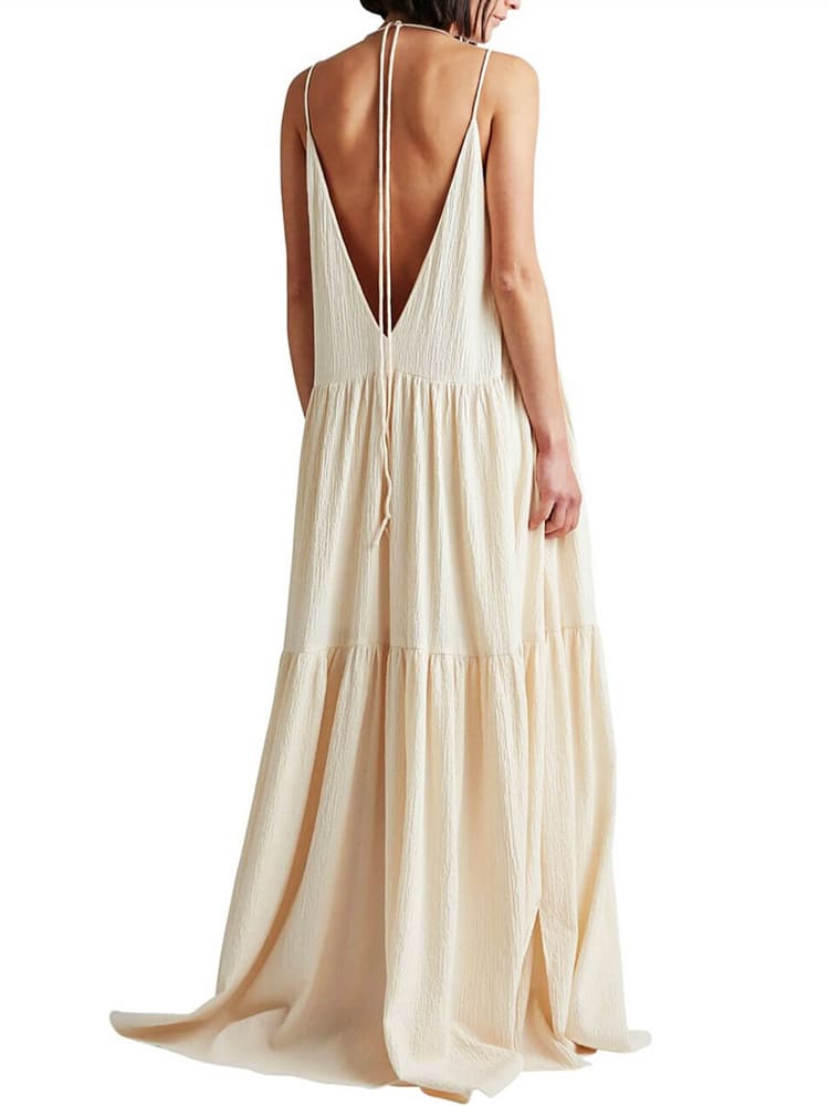 Robe Maxi d'Été Ocean Breeze