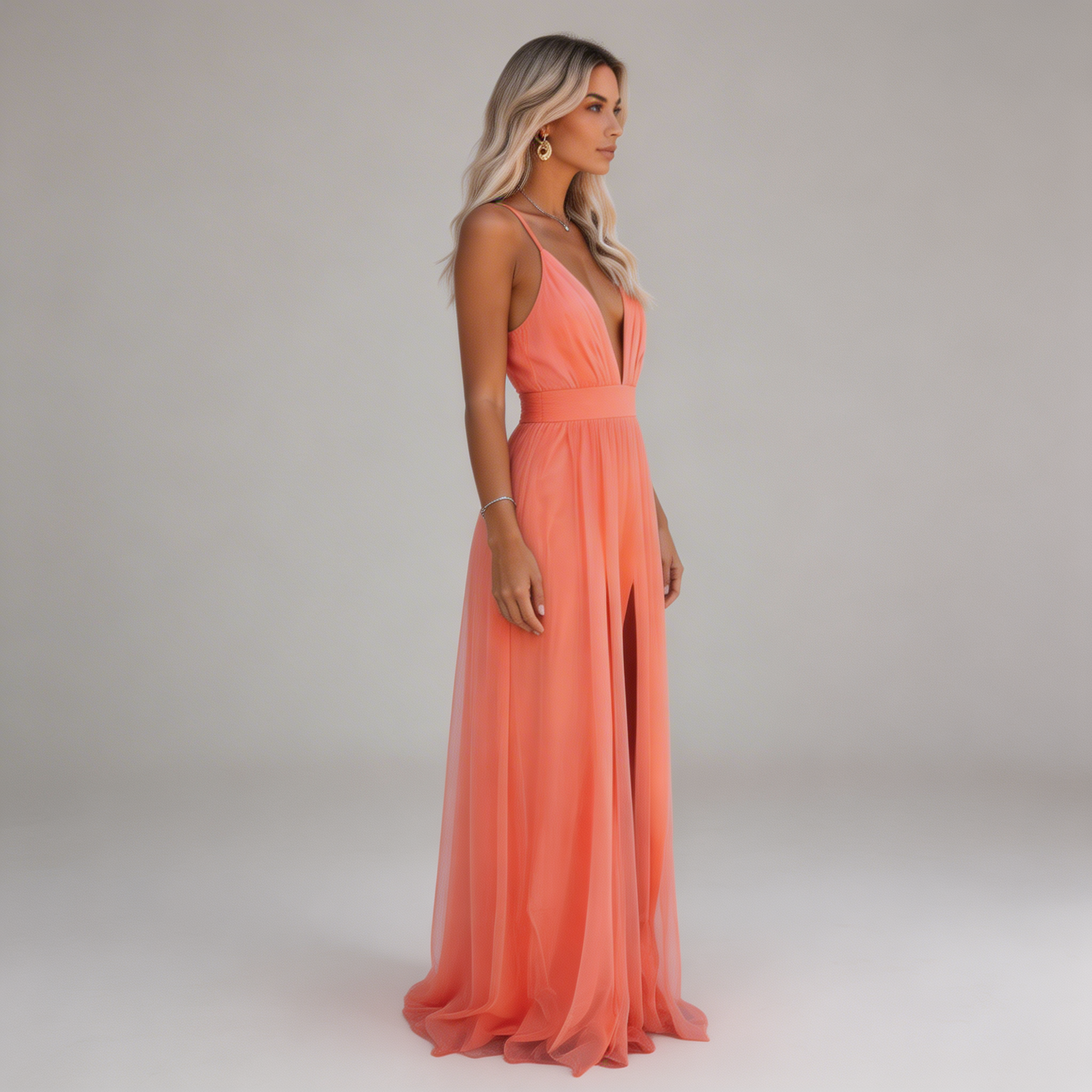 Jessy - Robe longue fluide et gracieuse