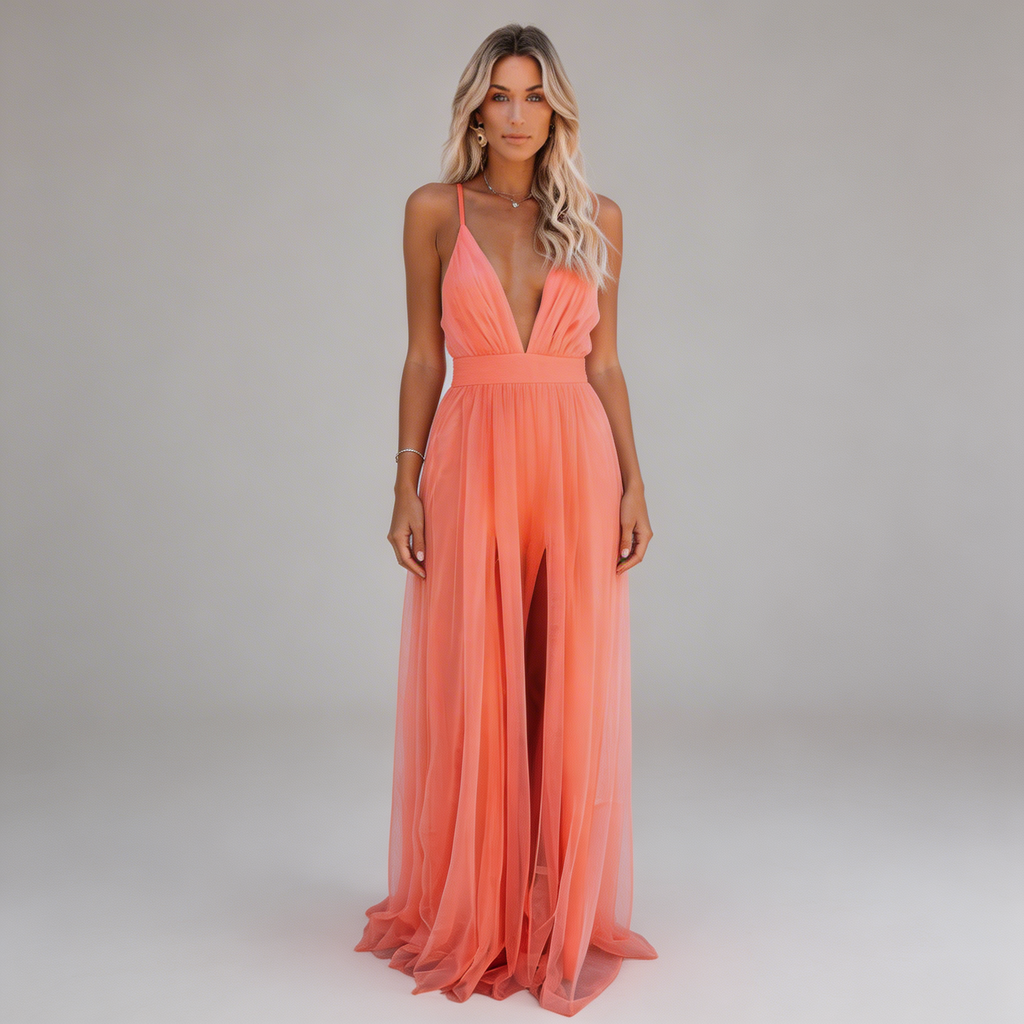 Jessy - Robe longue fluide et gracieuse