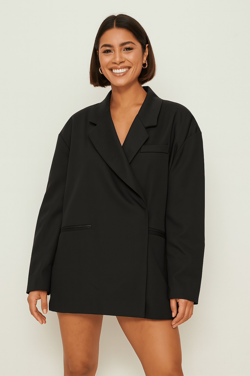 Blazer Oversize Femme | Sans Boutons & Look Épuré