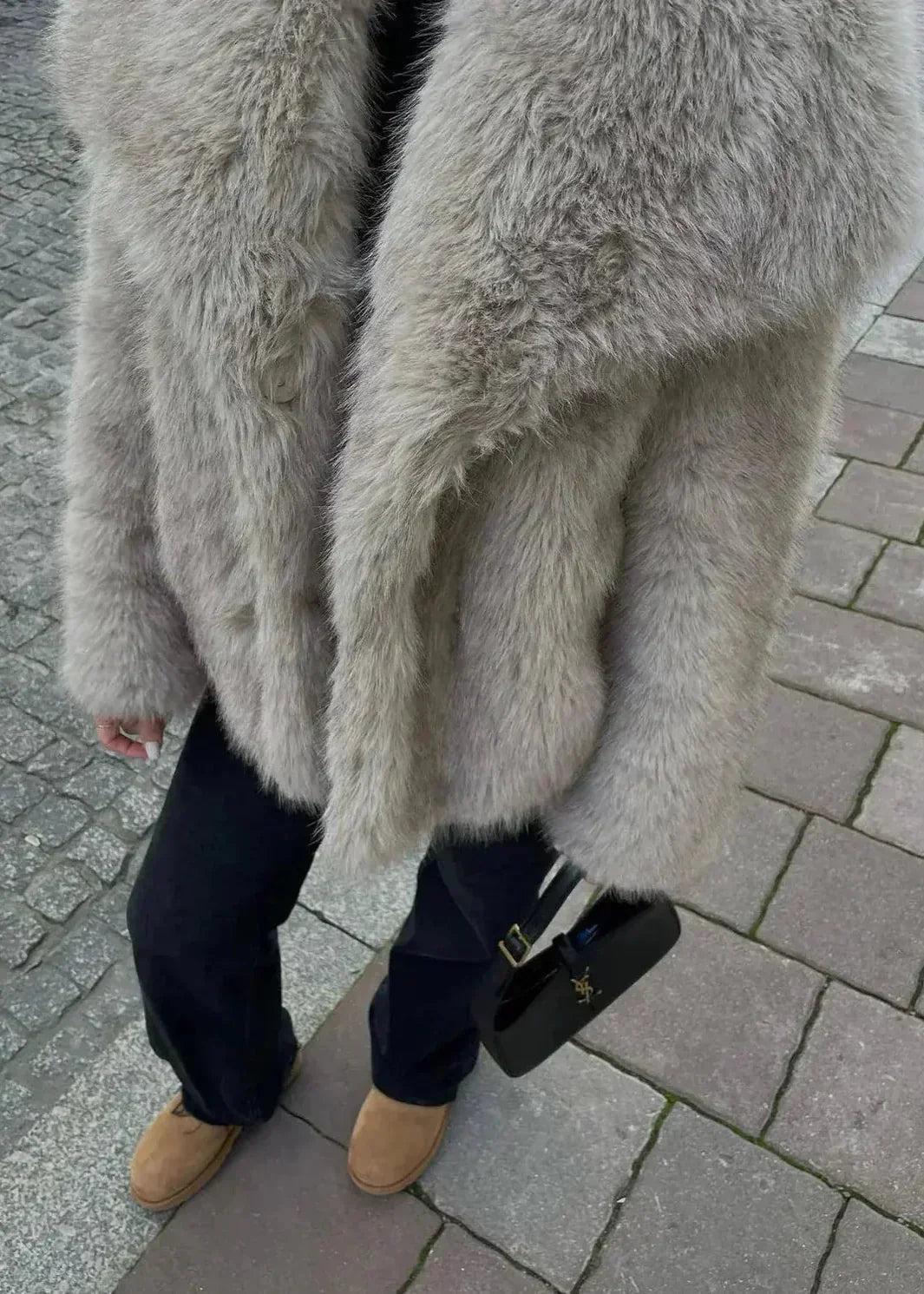 Manteau en fourrure duveteuse