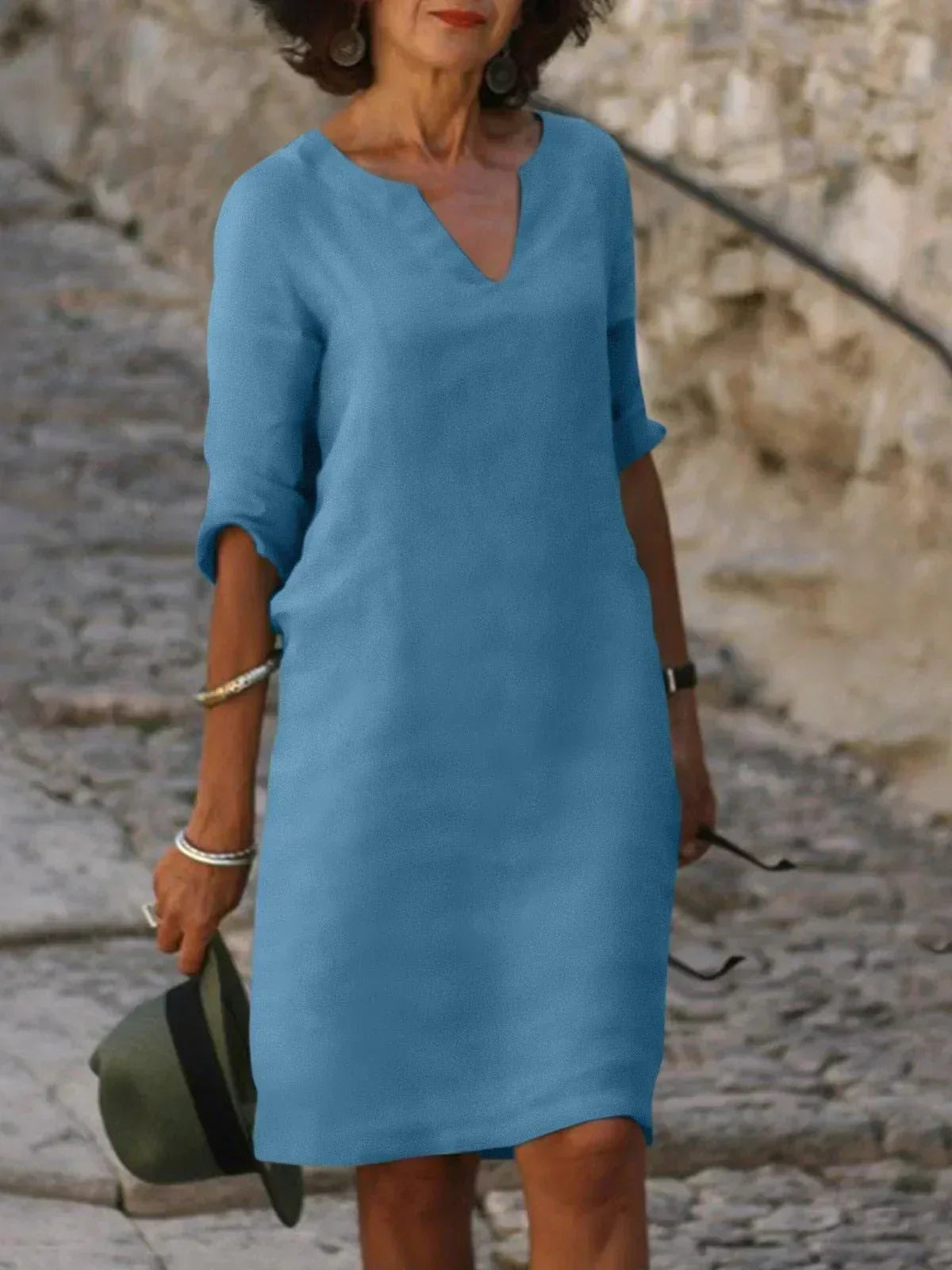 Josette™ - Robe élégante avec décolleté en V