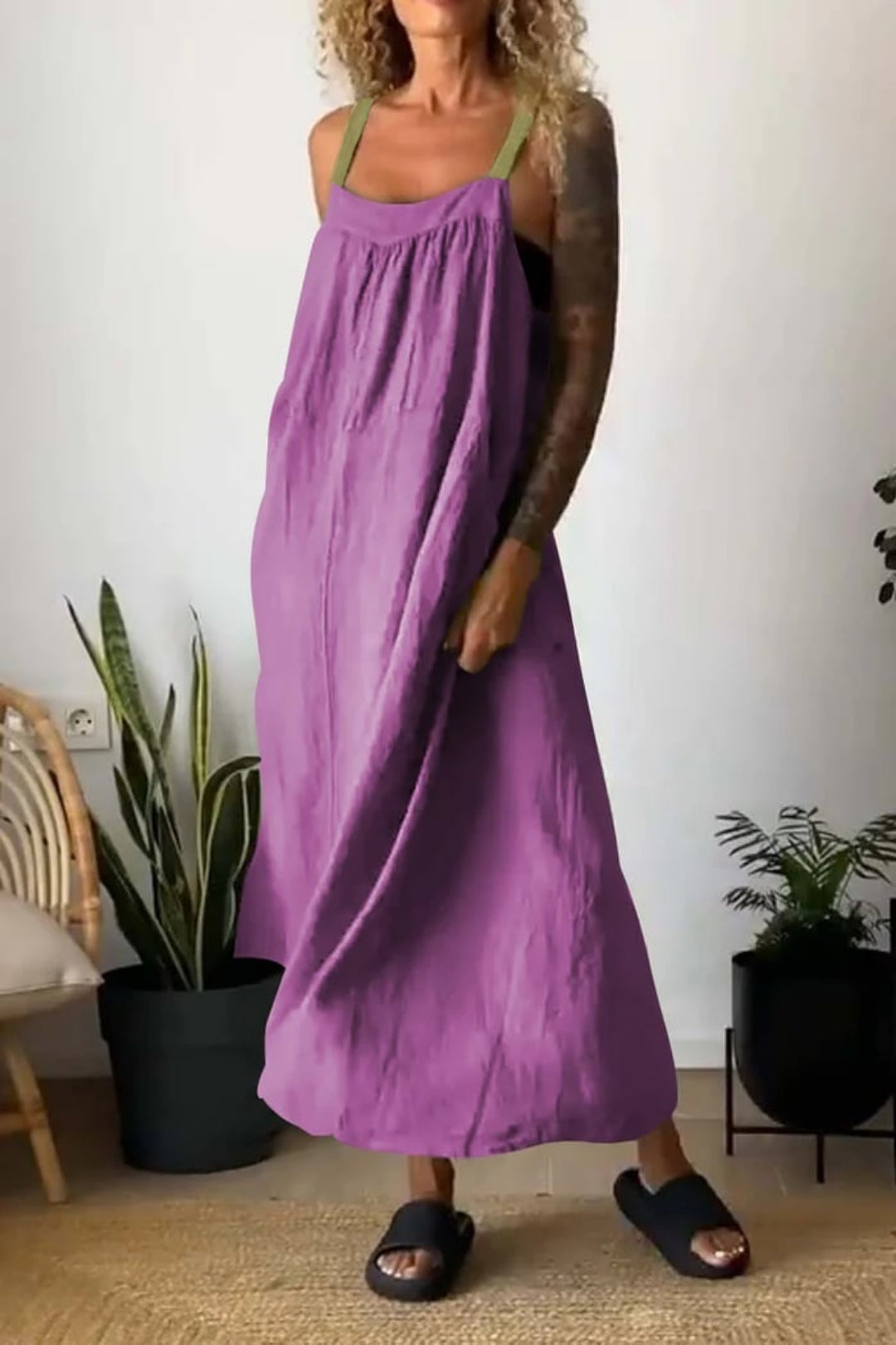 Robe d’Été à Coupe Évasée pour Femme | Idéale pour les Journées Estivales et les Sorties Décontractées