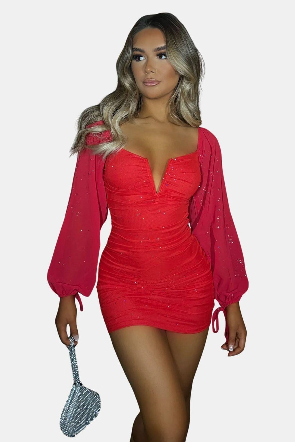 Robe Mini Avec Manches Longues Et Coupe Ajustée Pour Femme | Idéal Pour Soirées Et Événements