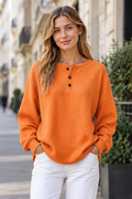 Pull en Maille Texturée Confortable