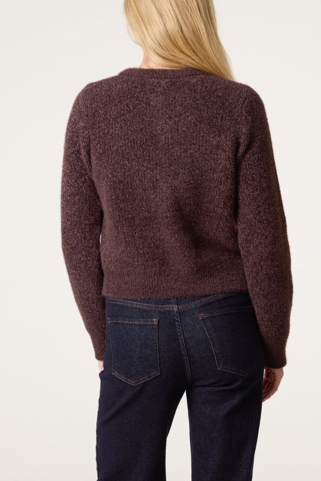 Gilet Femme Doux Texturé Tricoté
