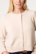 Gilet Femme Doux Texturé Tricoté