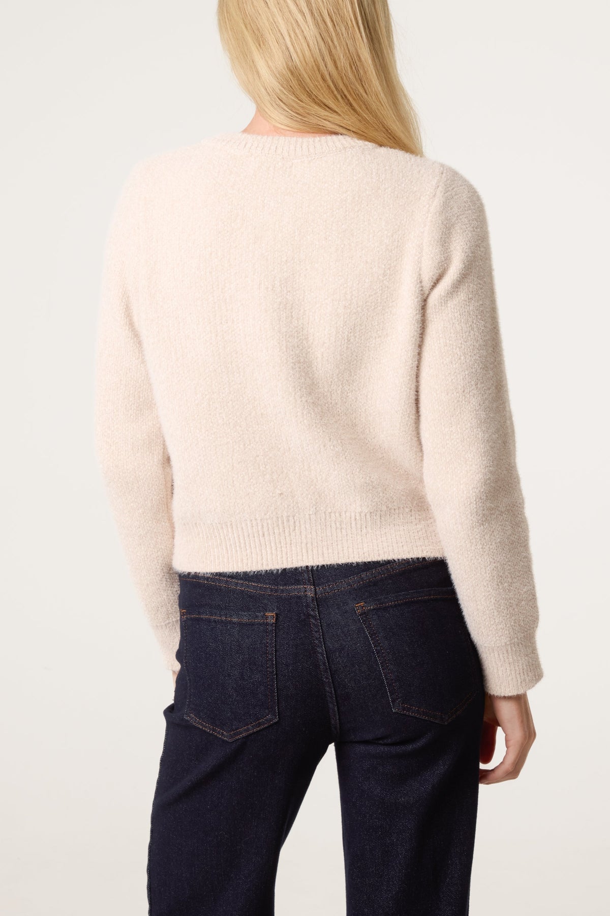 Gilet Femme Doux Texturé Tricoté