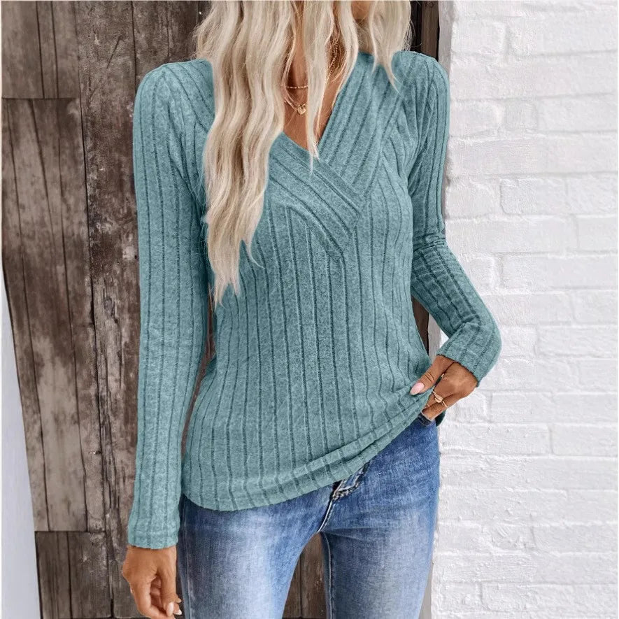 Sarah | Pull en maille rayé élégant et structuré