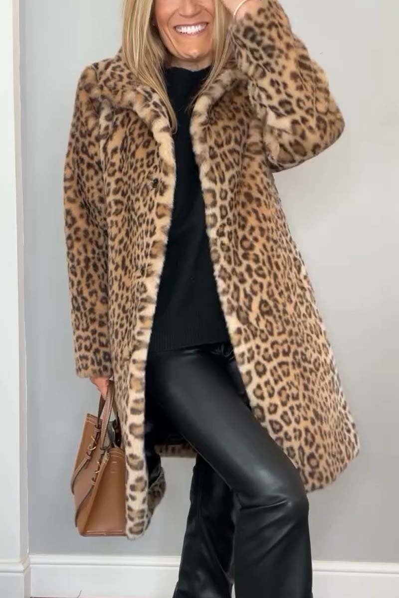 Rosa | Veste d'hiver Léopard