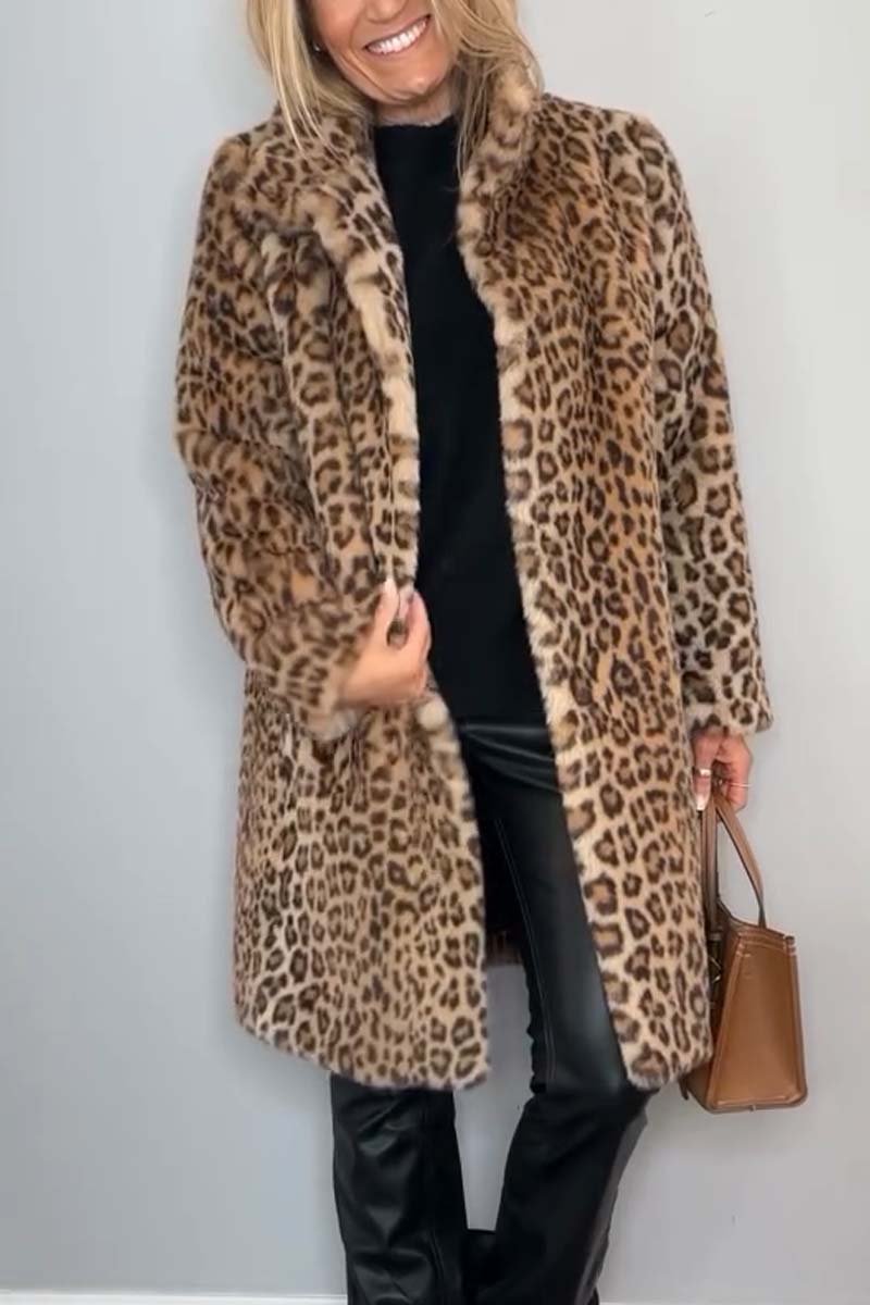 Rosa | Veste d'hiver Léopard