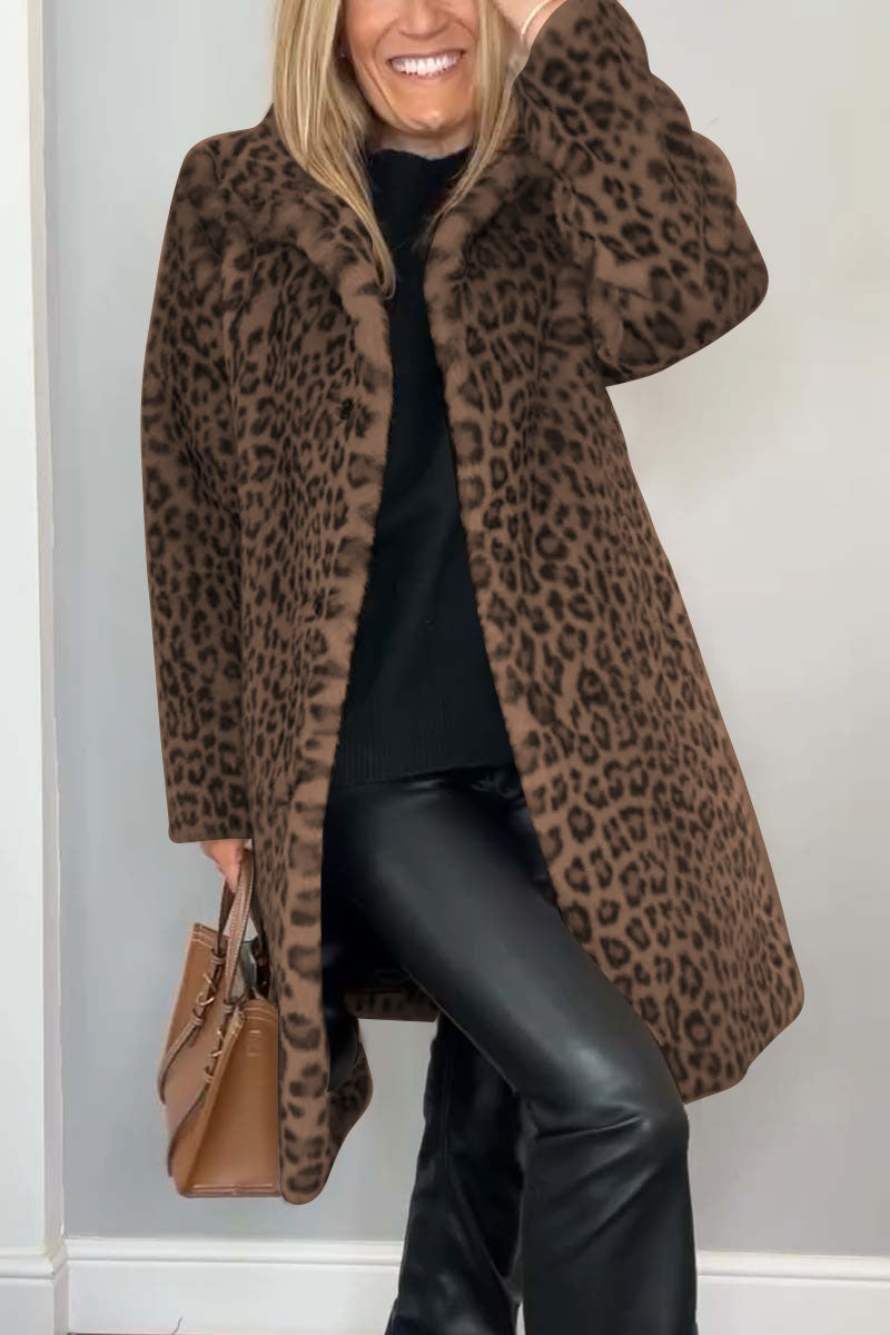 Rosa | Veste d'hiver Léopard