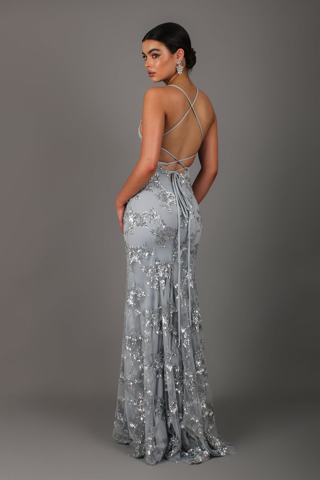 Robe Maxi à Paillettes pour Invité de Mariage
