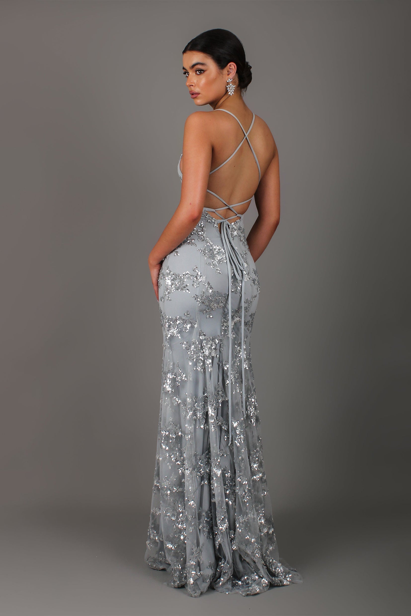 Robe Maxi à Paillettes pour Invité de Mariage