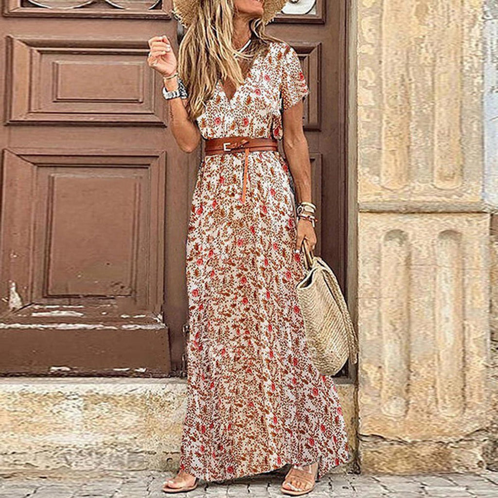 Liora | Robe Maxi Ibiza au style Hippie + Ceinture OFFERTE