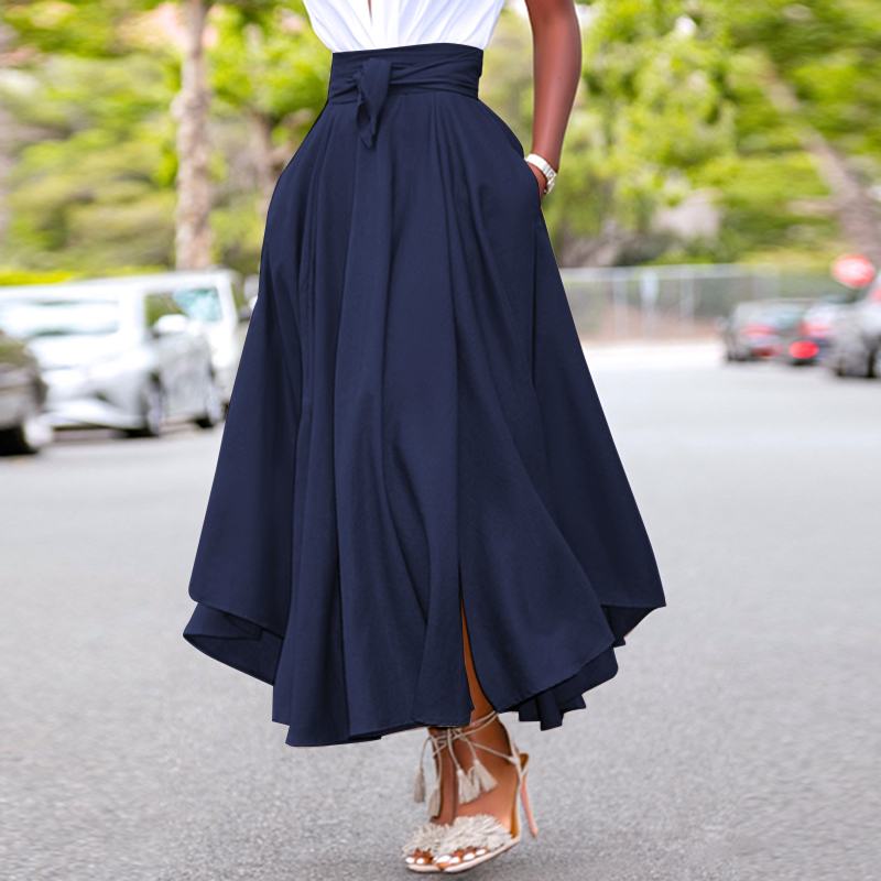 Jupes Femme | Taille Haute & Ceinture à Nouer