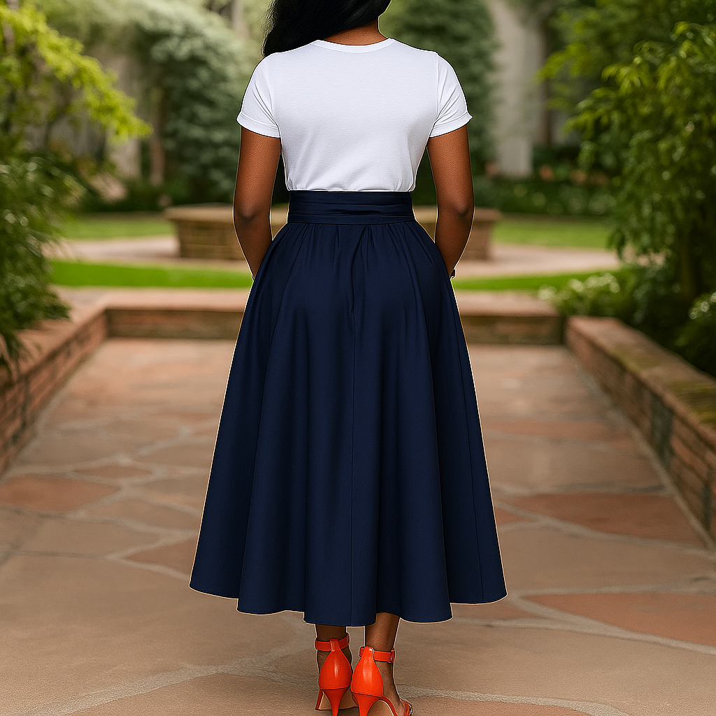 Jupes Femme | Taille Haute & Ceinture à Nouer