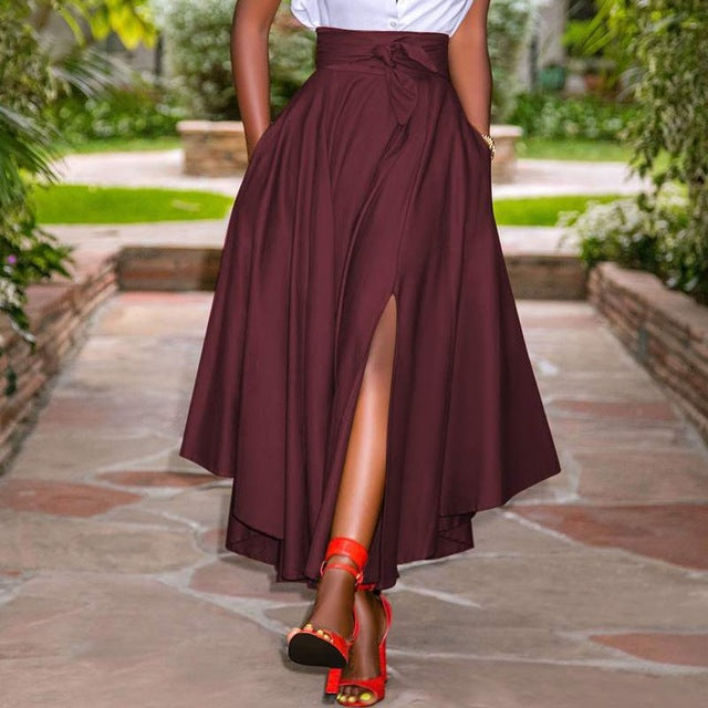 Jupes Femme | Taille Haute & Ceinture à Nouer