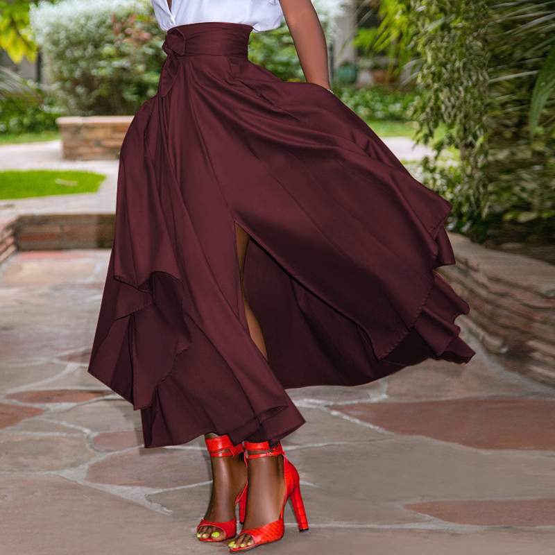 Jupes Femme | Taille Haute & Ceinture à Nouer