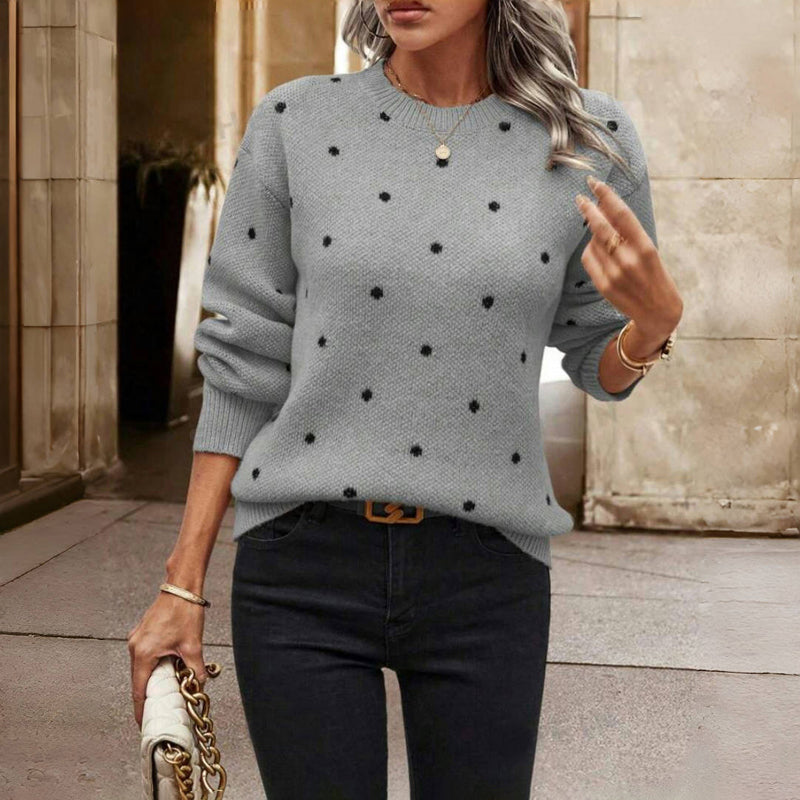 Emma | Pull à pois élégant et confortable pour femmes