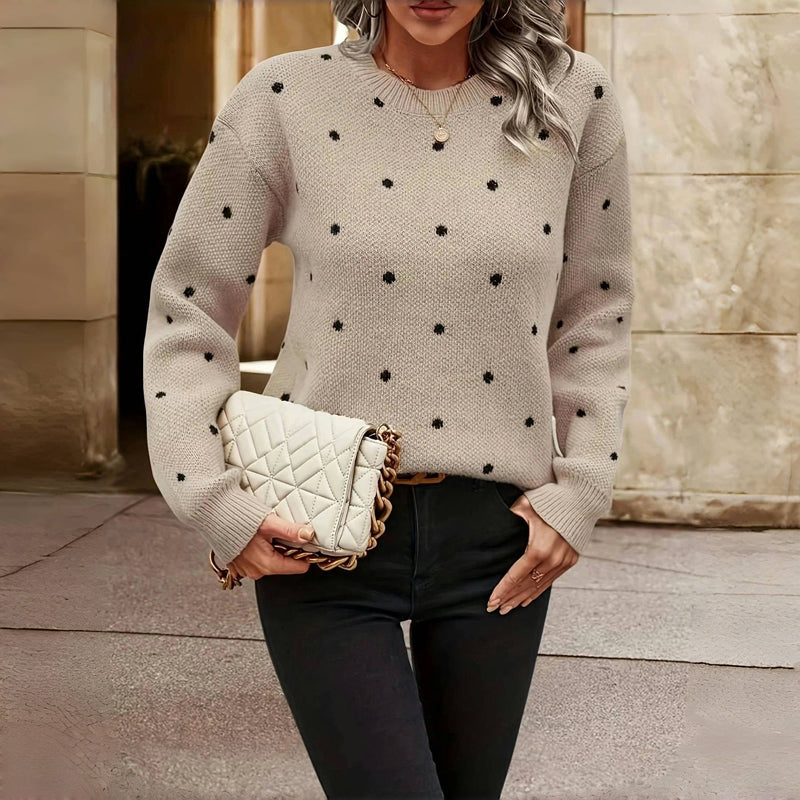 Emma | Pull à pois élégant et confortable pour femmes