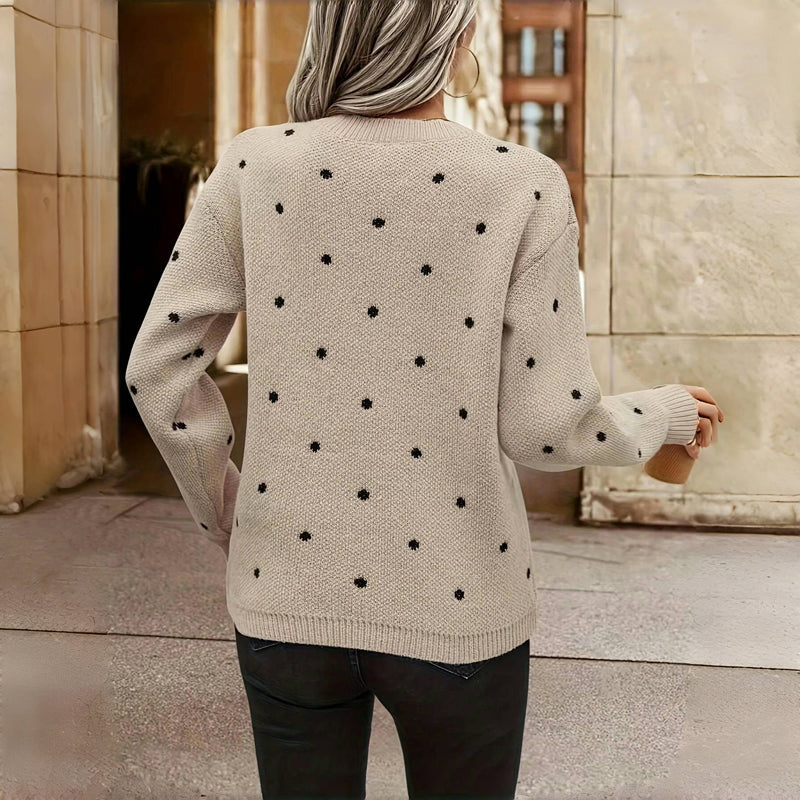 Emma | Pull à pois élégant et confortable pour femmes