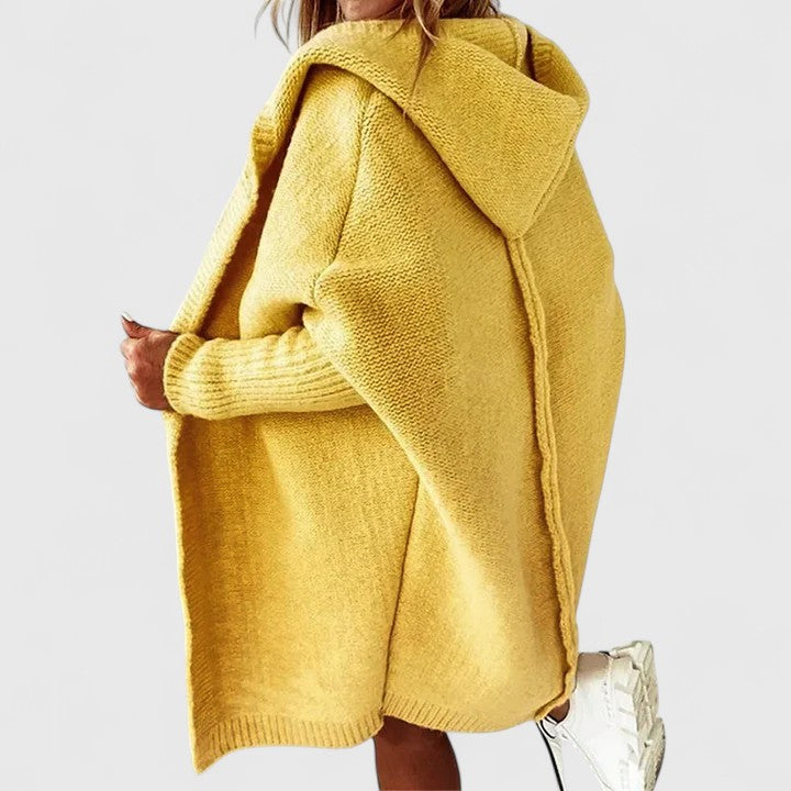 Isabella | Veste en tricot oversize élégante avec capuche