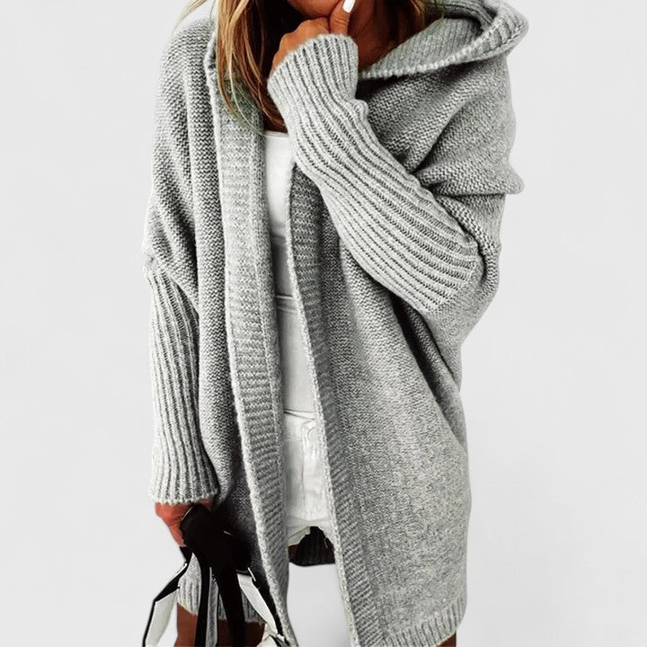 Isabella | Veste en tricot oversize élégante avec capuche
