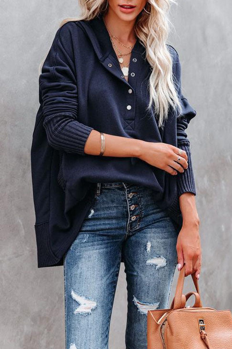 Christina | Sweat-shirt décontracté et confortable pour femmes avec coupe longue