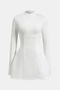 Robe Mini Avec Manches Longues Et Dos Ouvert Pour Femme | Idéal Pour Soirées Et Événements