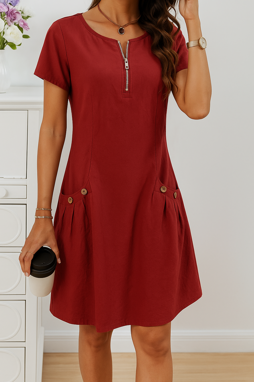 Robe Midi Femme | Décontractée & Quotidienne