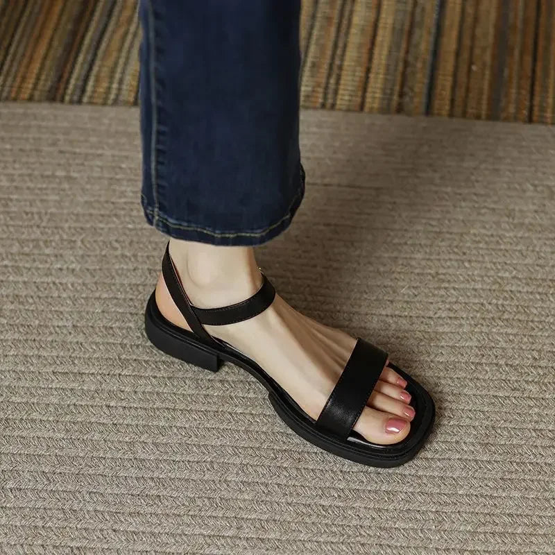 Sandales Plates Avec Semelle Simple Pour Femme | Idéal Pour Saison Estivale