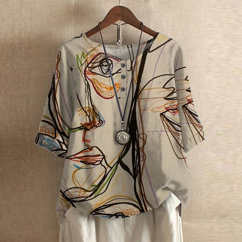 Anya™ | Blouse rétro inspirée