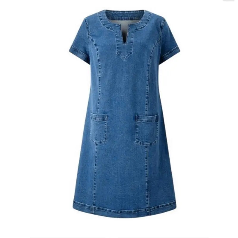 Sofia | Robe femme avec décolleté en V et poches