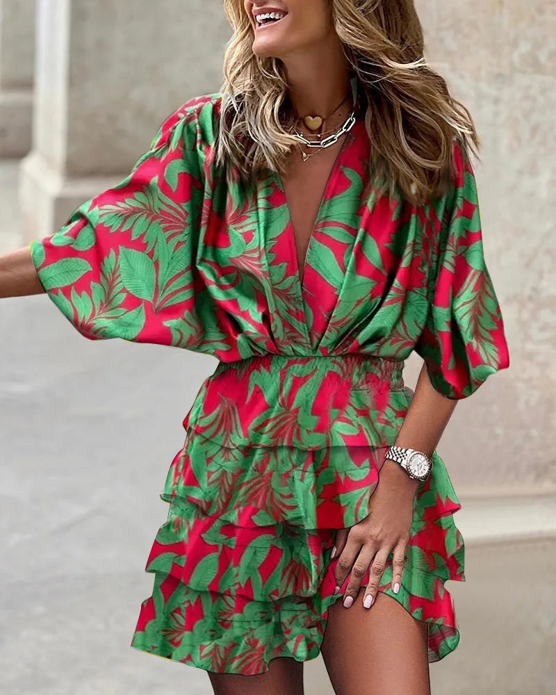 Robe Boho Femme | Volants à Niveaux
