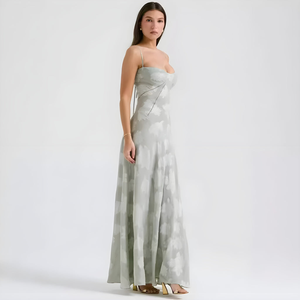 Robe Maxi de Mariage pour Invité Annabelle en Dentelle