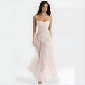 Robe Maxi de Mariage pour Invité Annabelle en Dentelle