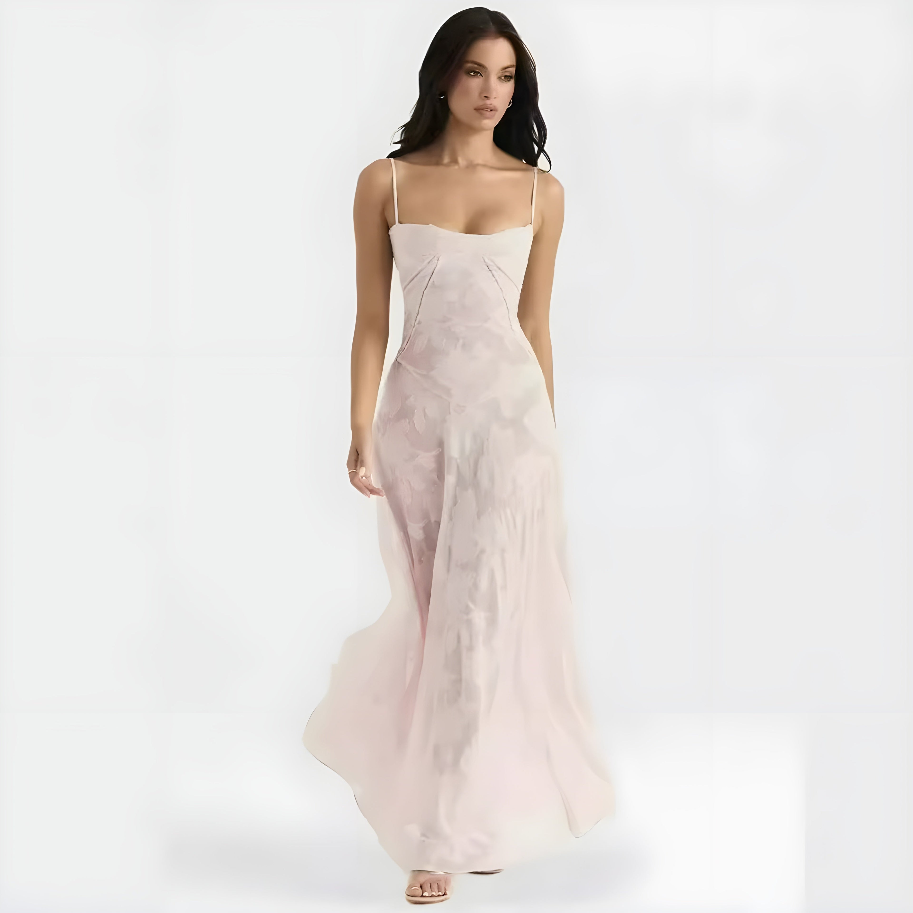 Robe Maxi de Mariage pour Invité Annabelle en Dentelle