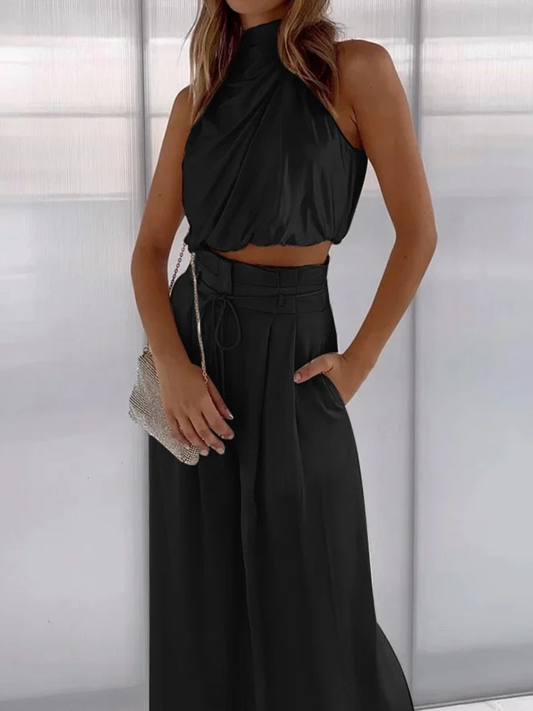 Jana™ - Ensemble en Satin Deux Pièces