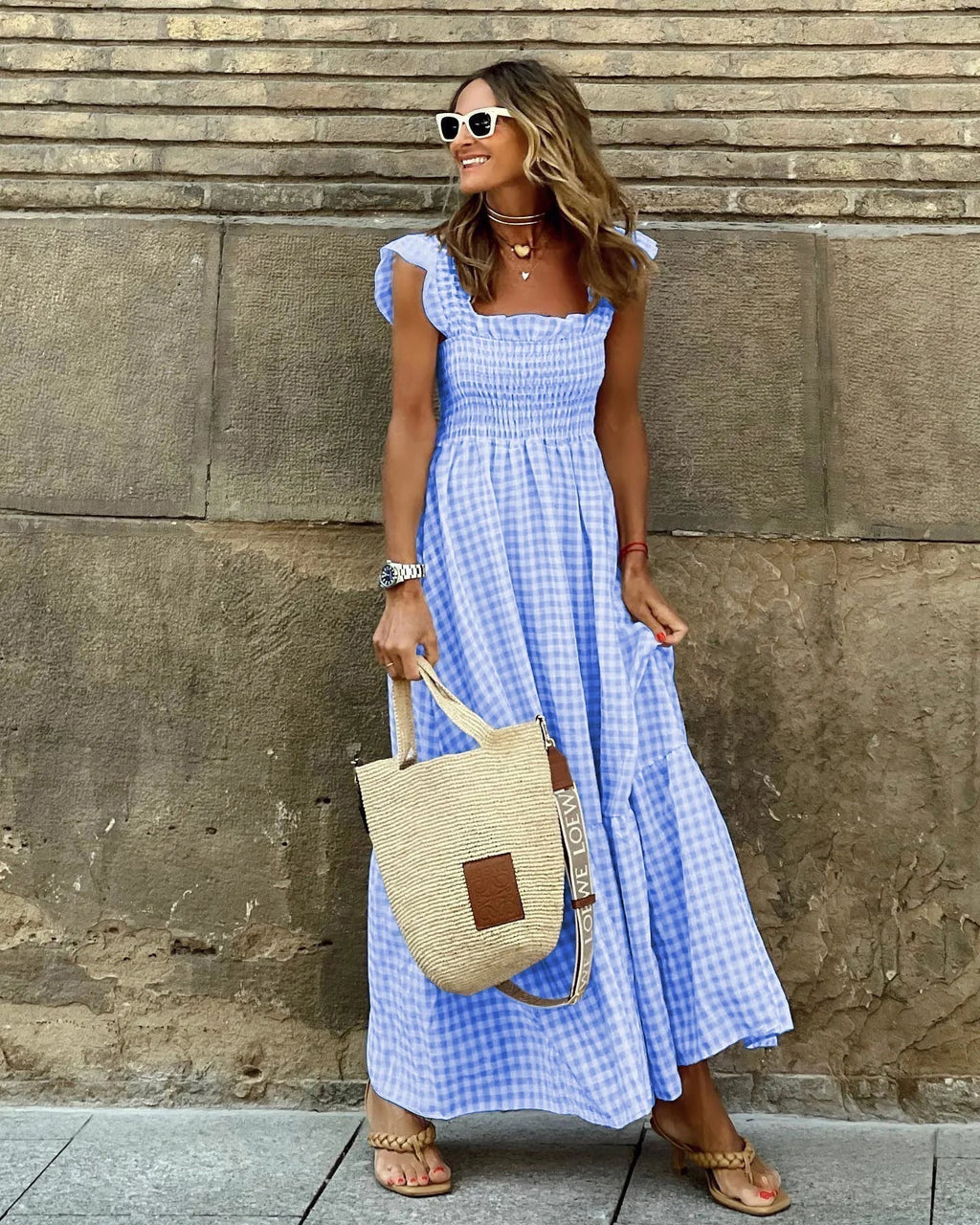 Mila™ | Robe à carreaux rétro