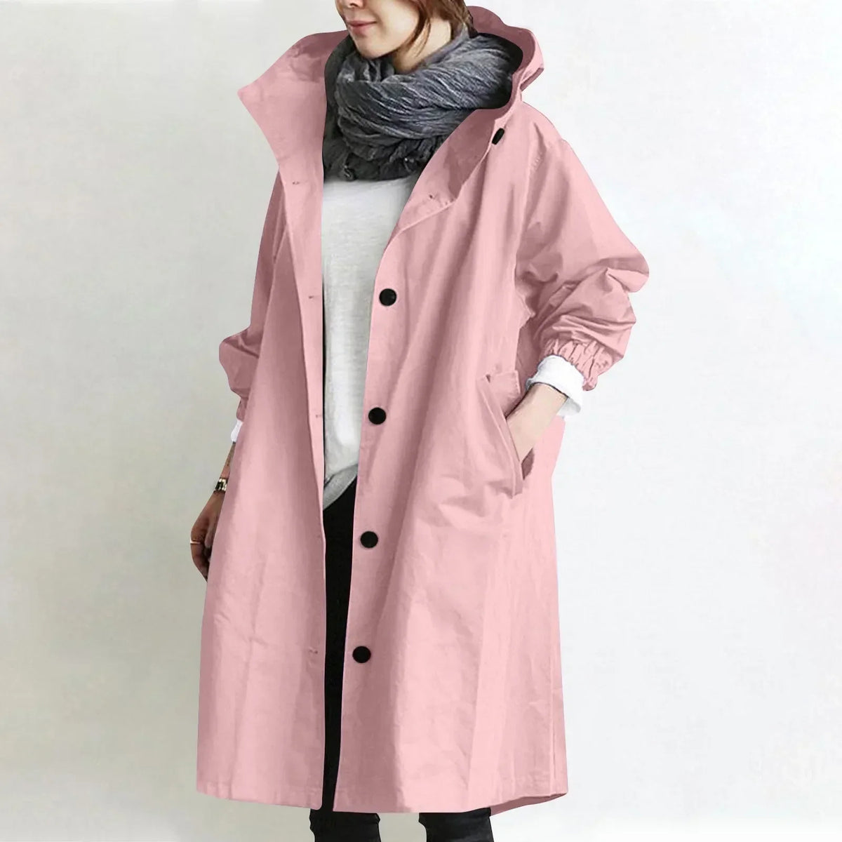 MANTEAU LONG RELAXE POUR FEMMES
