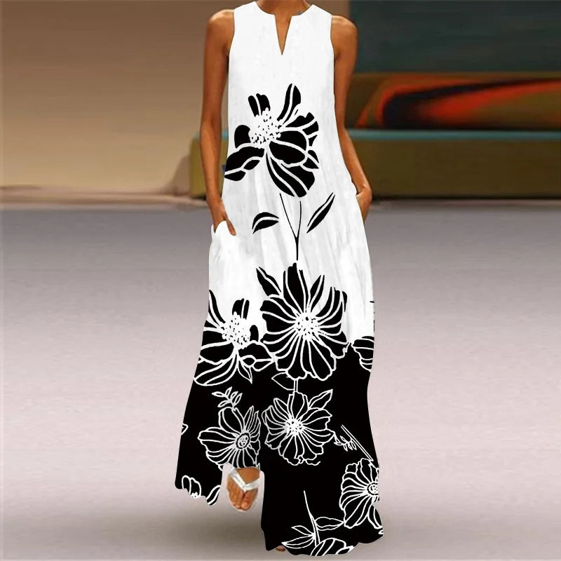 Aurelia™ Robe A-line avec design floral de papillons